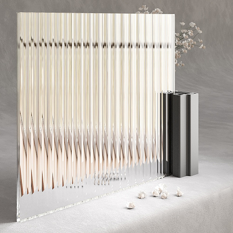 Fluted glass Moru Mirror