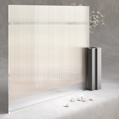 Fluted glass Estrado Mirror