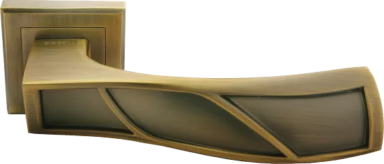 ouniiz0qlk6ks1ttbjjt.webp КРЫЛЬЯ, ручка дверная MH-33 COF-S, на квадратной накладке, цвет - кофе — изображение 1