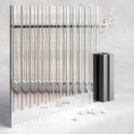 Fluted glass Moru - 20 WL Mirror