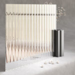 Fluted glass Moru Mirror