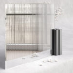 Fluted glass Raywall Mirror