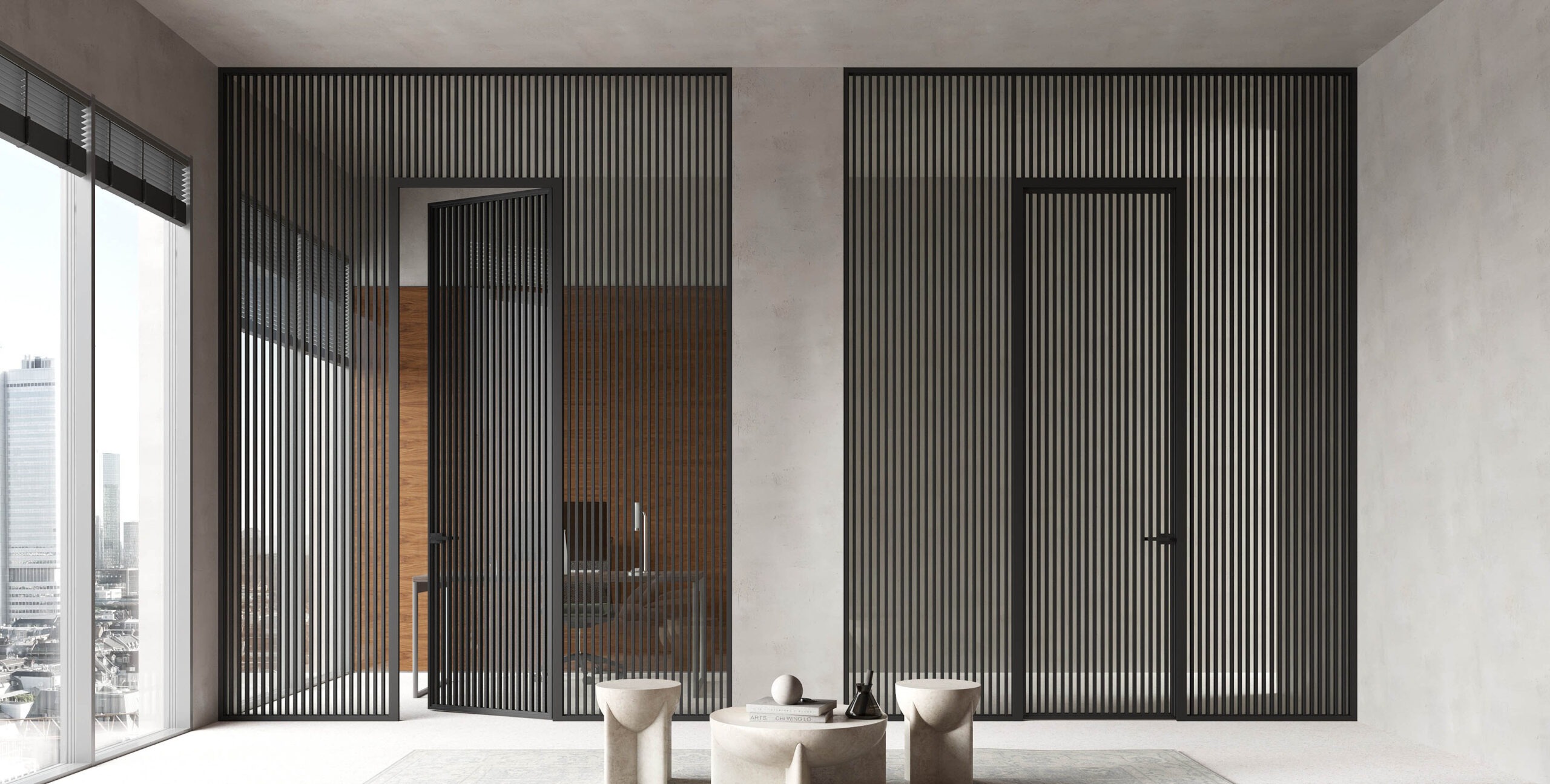 Loft-System 12Перегородка с распашной дверью