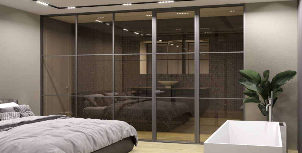 Loft-System 3 Перегородка с распашной дверью