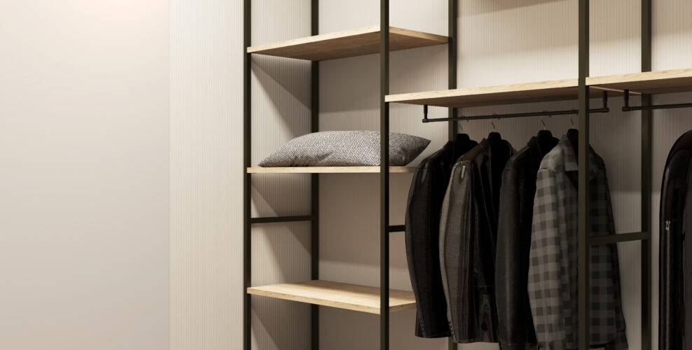 Гардеробная Loft 1 Открытая гардеробная система в стиле Loft